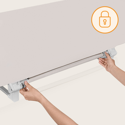 lionelo Lora XL Beige Sand – Przenośna barierka ochronna